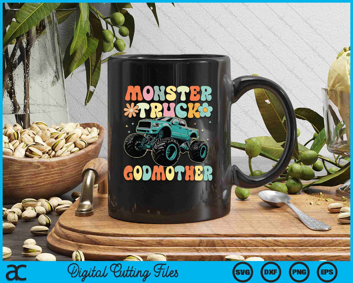 Monster Truck Godmother Groovy Truck Lover SVG PNG Digital Printable Files Monster Truck Godmother Groovy Truck Lover SVG PNG Digital Printable Files