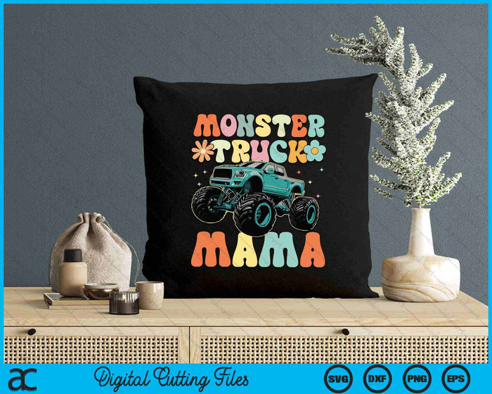 Monster Truck Mama Groovy Truck Lover SVG PNG Digital Printable Files Monster Truck Mama Groovy Truck Lover SVG PNG Digital Printable Files