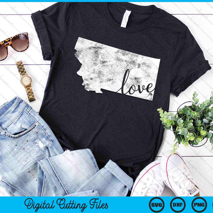 Montana Home Love Vintage State Map Outline SVG PNG Cutting Printable Files Montana Home Love Vintage State Map Outline SVG PNG Cutting Printable Files