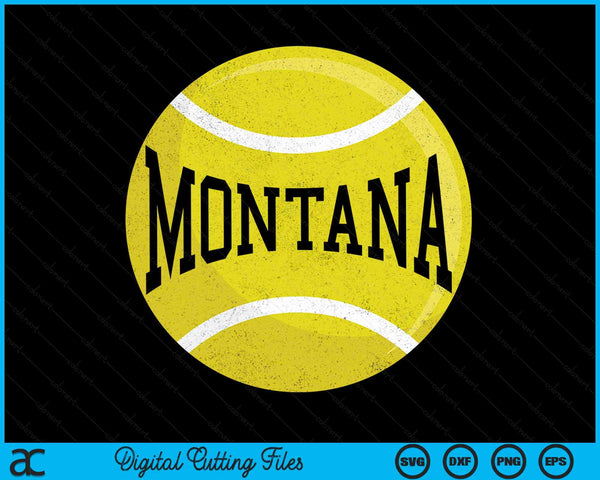 Montana Tennis Fan SVG PNG Digital Cutting Files