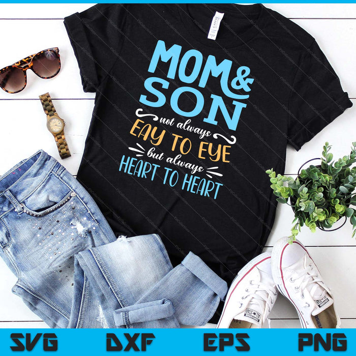 Mothers Day From Son For Mom Partnerlook Mom And Son SVG PNG Digital Cutting Files