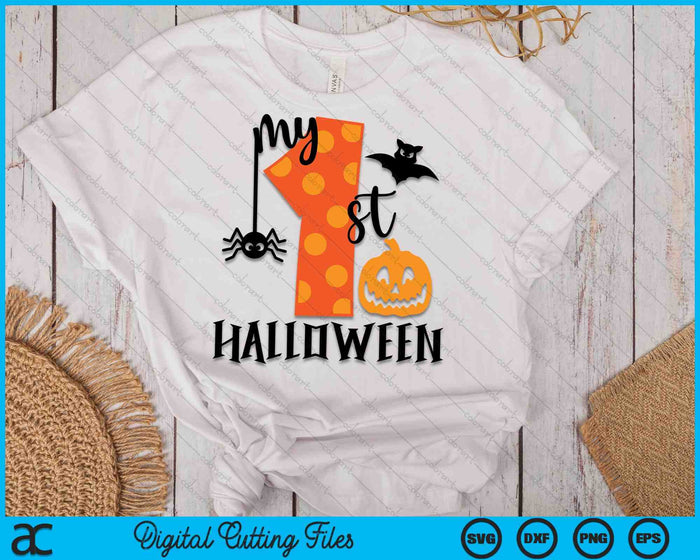 Mi 1er Halloween 1er cumpleaños SVG PNG Archivos de corte digital Mi 1er Halloween 1er cumpleaños SVG PNG Archivos de corte digital