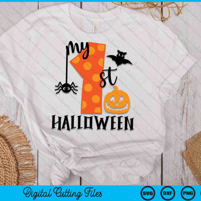 Mi 1er Halloween 1er cumpleaños SVG PNG Archivos de corte digital Mi 1er Halloween 1er cumpleaños SVG PNG Archivos de corte digital
