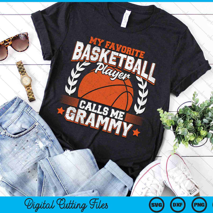 My Favorite Basketball Player Calls Me Grammy SVG PNG Digital Cutting Files My Favorite Basketball Player Calls Me Grammy SVG PNG Digital Cutting Files