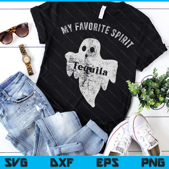 Mi espíritu favorito Tequila divertido Halloween fantasma bebiendo fiesta SVG PNG cortando archivos imprimibles Mi espíritu favorito Tequila divertido Halloween fantasma bebiendo fiesta SVG PNG cortando archivos imprimibles