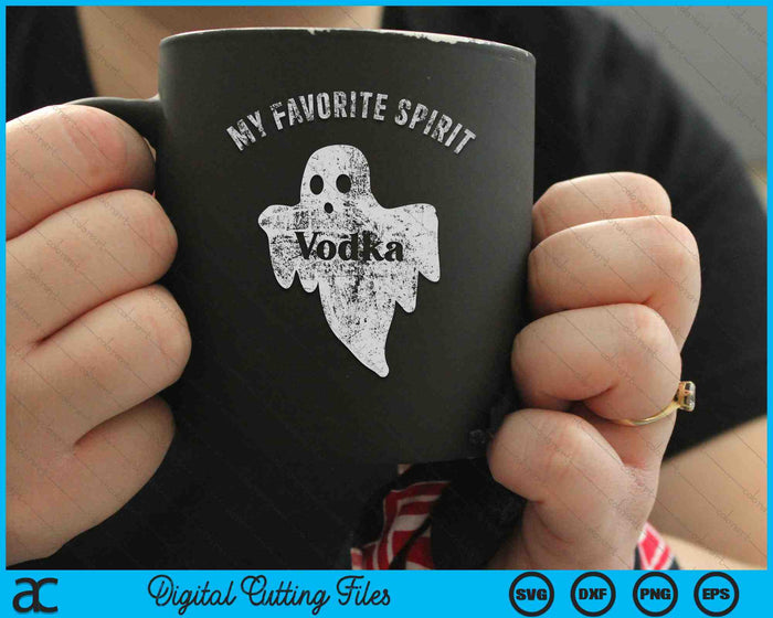 My Favorite Spirit Vodka Funny Halloween Ghost SVG PNG Digital Cutting Files My Favorite Spirit Vodka Funny Halloween Ghost SVG PNG Digital Cutting Files
