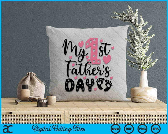 My First Father's Day SVG PNG Digital Cutting Files My First Father's Day SVG PNG Digital Cutting Files