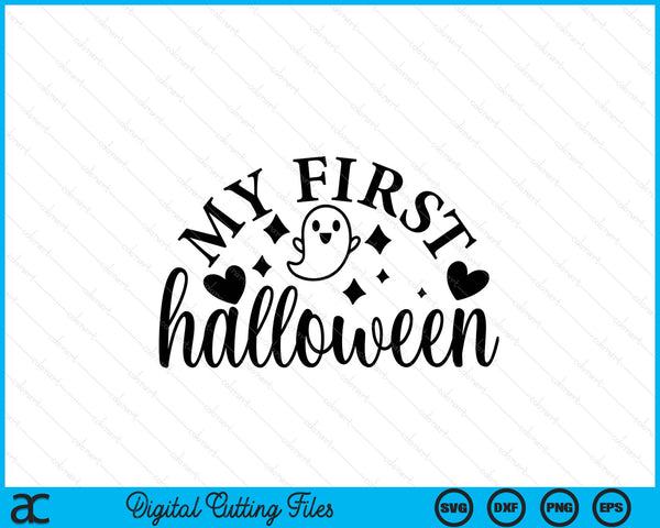 My First Halloween Boo SVG PNG Digital Cutting Files