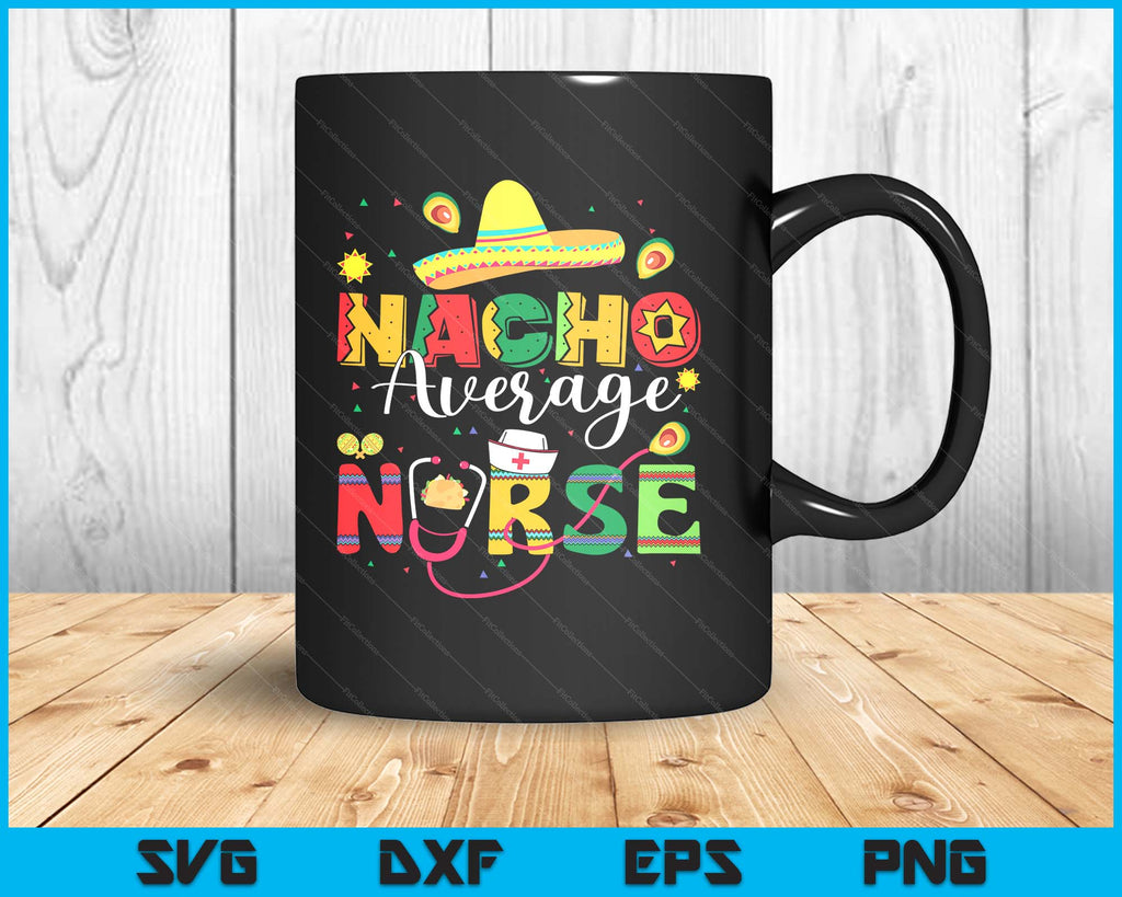 Nacho Average Nurse Fiesta Banner - Pre-strung Black & Red Glitter Banner For Nurse Appreciation, Cinco De Mayo & Graduation
