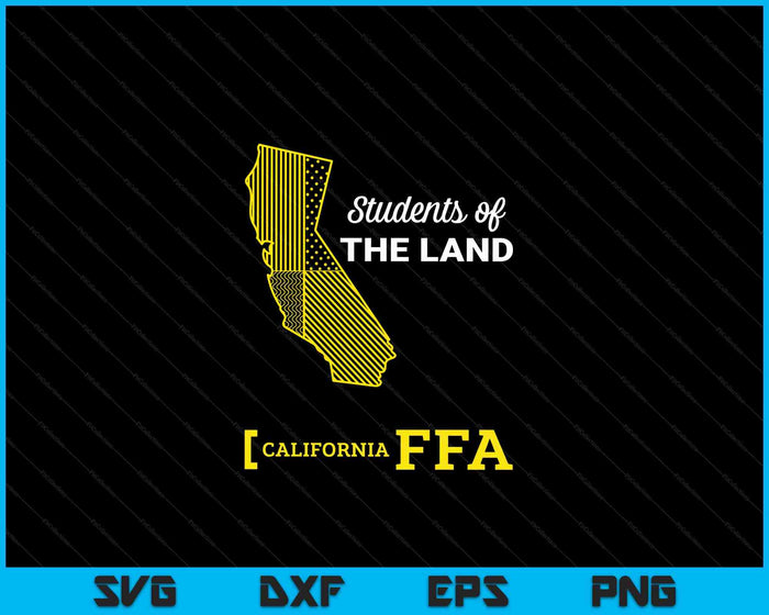National FFA Organization California SVG PNG Digital Cutting Files