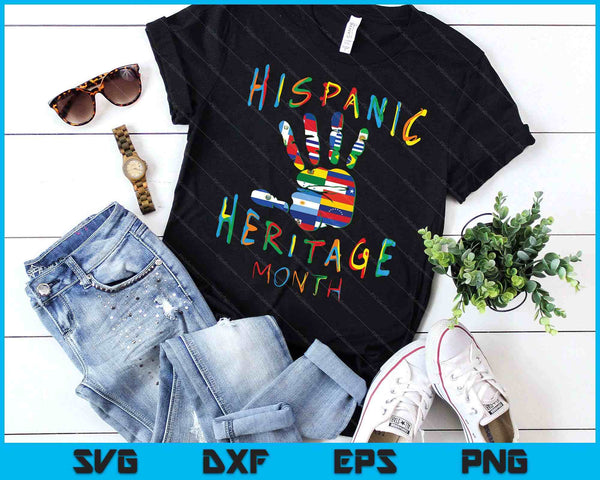 National Hispanic Heritage Month All Countries SVG PNG Digital Printable Files