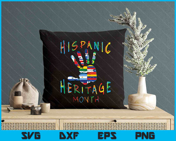 National Hispanic Heritage Month All Countries SVG PNG Digital Printable Files