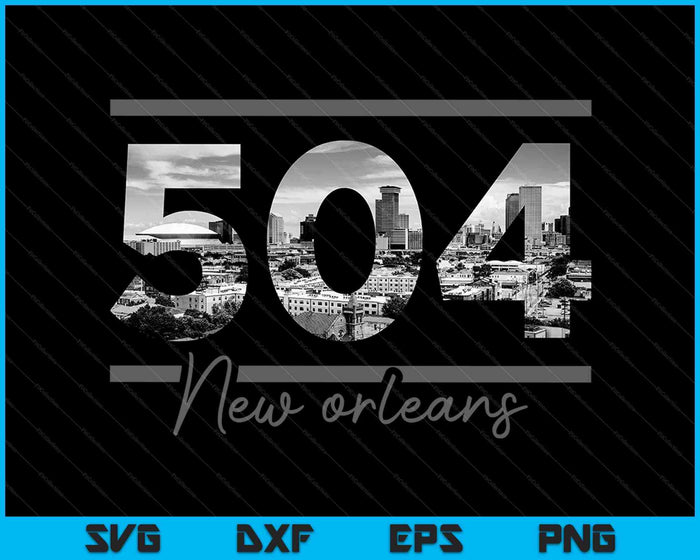 New Orleans 504 Area Code Skyline Louisiana Vintage SVG PNG Cutting Printable Files New Orleans 504 Area Code Skyline Louisiana Vintage SVG PNG Cutting Printable Files