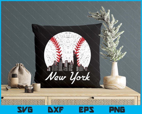New York Baseball USA State Game Day SVG PNG Digital Printable Files