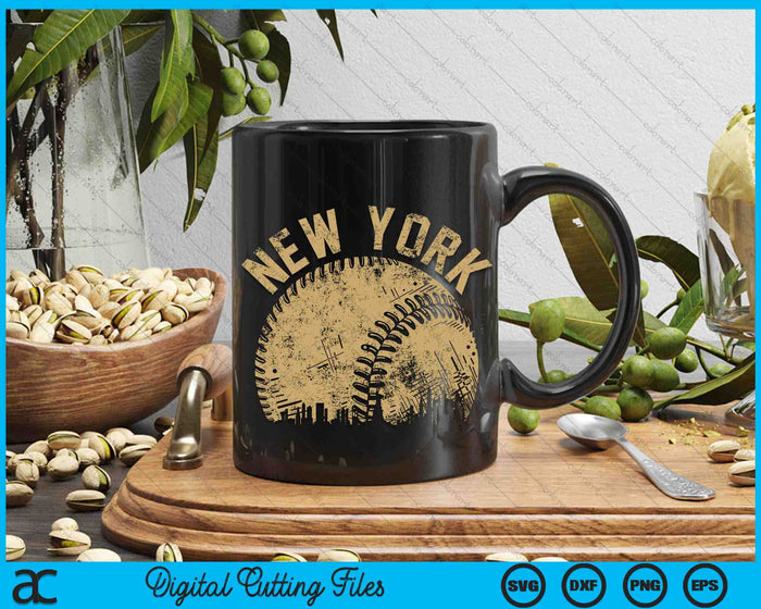 New York Baseball Skyline Player Coach Fan SVG PNG Digital Printable Files New York Baseball Skyline Player Coach Fan SVG PNG Digital Printable Files