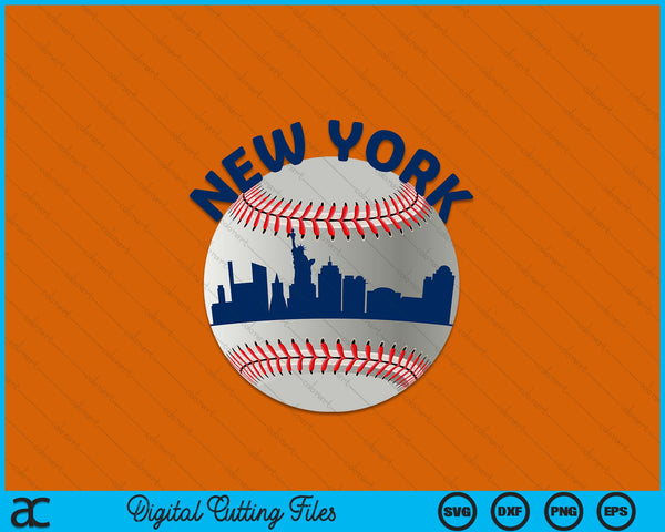 New York Baseball Team Fans of Space City SVG PNG Cutting Printable Files