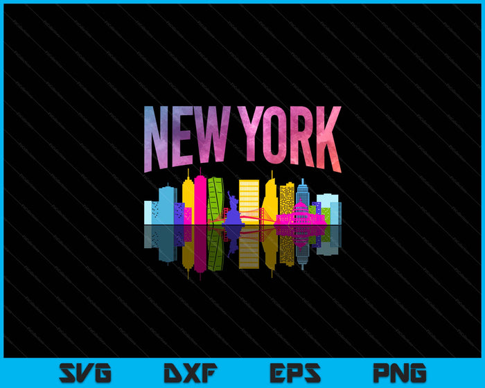 New York City Manhattan NYC Retro 70s 80s Skyline NY City SVG PNG Digital Printable Files New York City Manhattan NYC Retro 70s 80s Skyline NY City SVG PNG Digital Printable Files