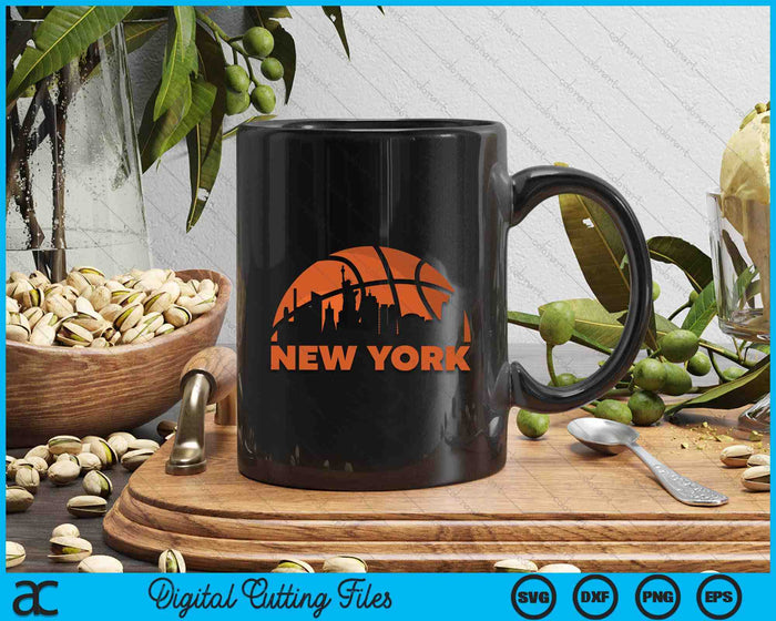 New York City Skyline New York Basketball SVG PNG Digital Cutting Files New York City Skyline New York Basketball SVG PNG Digital Cutting Files