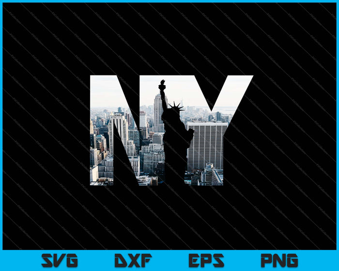 New York City Skyline Illustration Graphic SVG PNG Cutting Printable Files New York City Skyline Illustration Graphic SVG PNG Cutting Printable Files