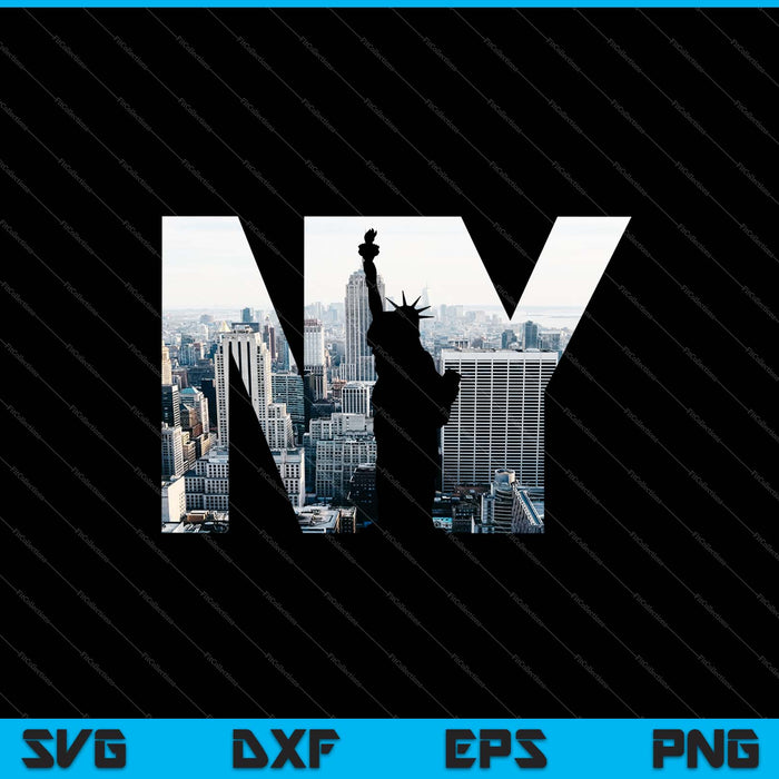 New York City Skyline Illustration Graphic SVG PNG Cutting Printable Files New York City Skyline Illustration Graphic SVG PNG Cutting Printable Files