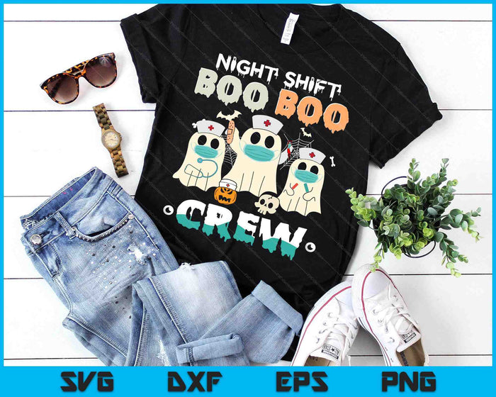 Night Shift Nurse Cute Health Worker Halloween Ghost Nurse SVG PNG Digital Cutting Files Night Shift Nurse Cute Health Worker Halloween Ghost Nurse SVG PNG Digital Cutting Files