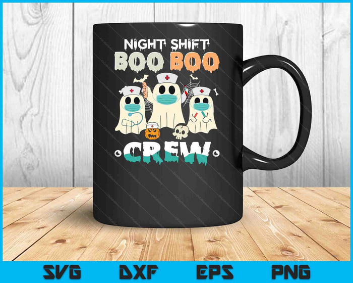 Night Shift Nurse Cute Health Worker Halloween Ghost Nurse SVG PNG Digital Cutting Files Night Shift Nurse Cute Health Worker Halloween Ghost Nurse SVG PNG Digital Cutting Files