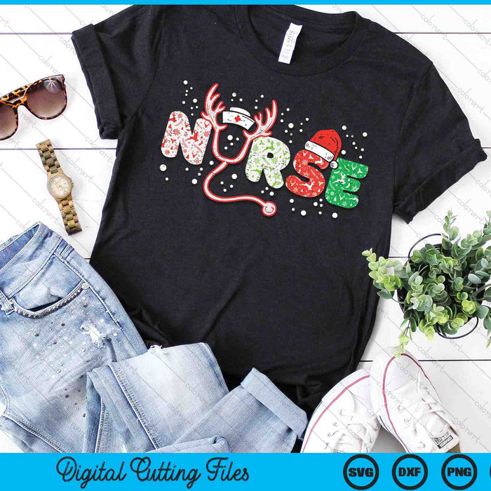 Nurse Christmas Stethoscope Nurses Xmas Scrub Top SVG PNG Digital Printable Files Nurse Christmas Stethoscope Nurses Xmas Scrub Top SVG PNG Digital Printable Files