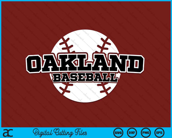 Oakland Baseball Block Font SVG PNG Digital Cutting Files