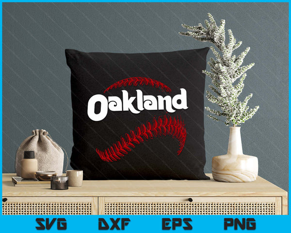 Oakland Baseball Lovers Vintage Baseball Lovers Fans SVG PNG Digital Printable Files