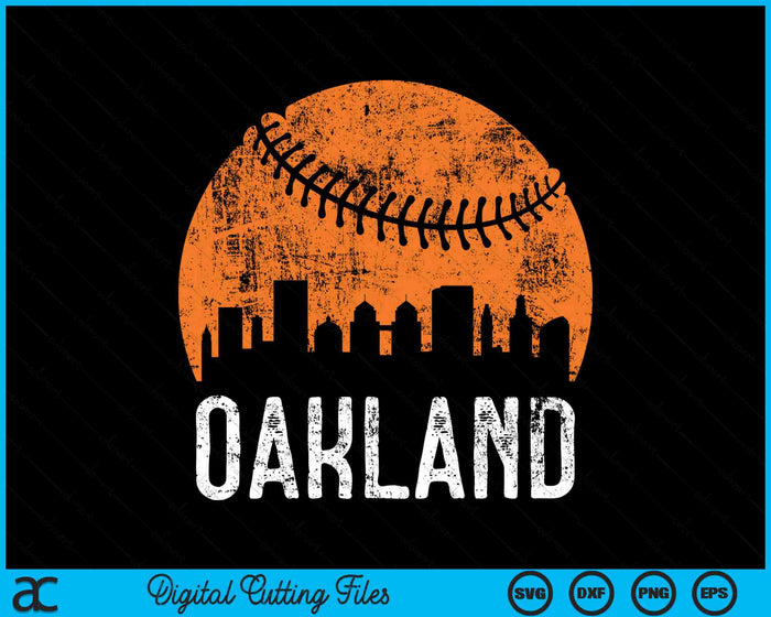 Oakland Skyline Oakland Baseball SVG PNG Digital Cutting Files Oakland Skyline Oakland Baseball SVG PNG Digital Cutting Files