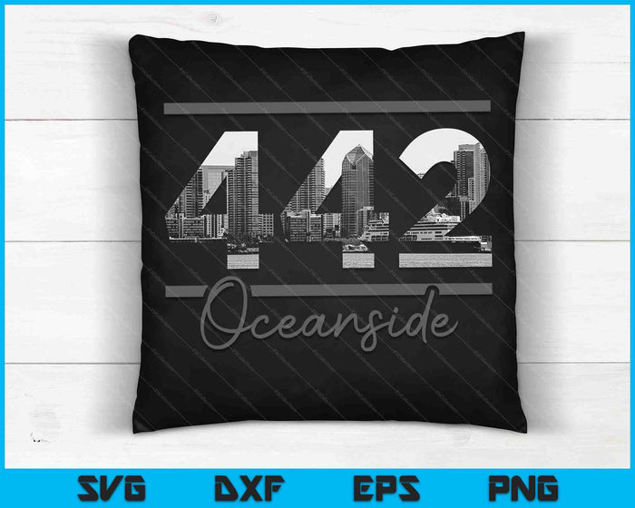 Oceanside 442 Area Code Skyline California Vintage SVG PNG Cutting Printable Files Oceanside 442 Area Code Skyline California Vintage SVG PNG Cutting Printable Files