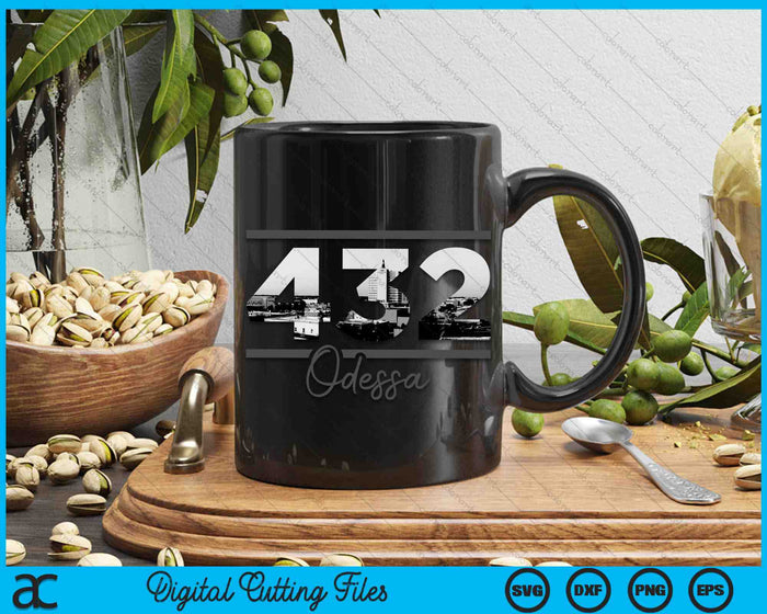 Odessa 432 Area Code Skyline Texas Vintage SVG PNG Digital Cutting Files Odessa 432 Area Code Skyline Texas Vintage SVG PNG Digital Cutting Files