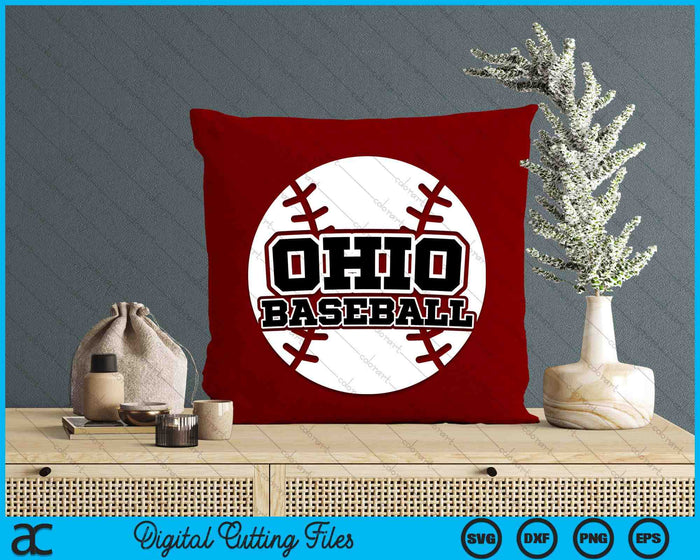 Ohio Baseball Block Font SVG PNG Digital Cutting Files Ohio Baseball Block Font SVG PNG Digital Cutting Files