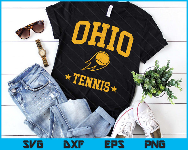 Ohio Rapids Tennnis Vintage Gameday Retro Tennis Lover SVG PNG Digital Printable Files
