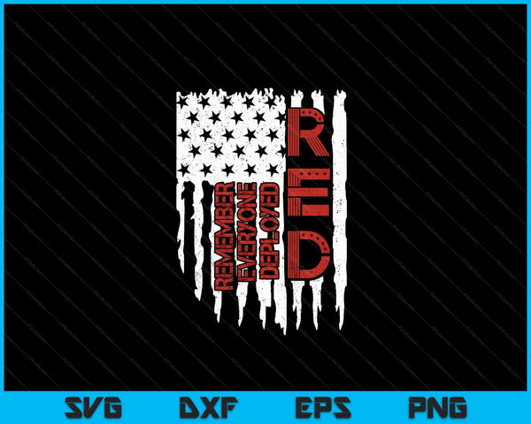 On Friday We Wear Red Friday Military Support troops US Flag SVG PNG Digital Cutting Files