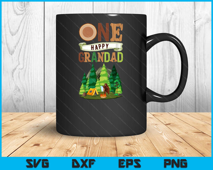One Happy Grandad Camper First Birthday Camping SVG PNG Digital Cutting Files One Happy Grandad Camper First Birthday Camping SVG PNG Digital Cutting Files