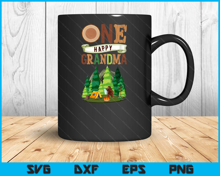 One Happy Grandma Camper First Birthday Camping SVG PNG Digital Cutting Files One Happy Grandma Camper First Birthday Camping SVG PNG Digital Cutting Files