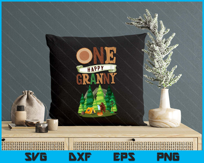 One Happy Granny Camper First Birthday Camping SVG PNG Digital Cutting Files One Happy Granny Camper First Birthday Camping SVG PNG Digital Cutting Files