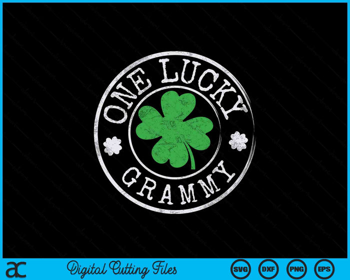 One Lucky Grammy Funny Irish Shamrocks St Patrick's Day SVG PNG Digital Printable Files One Lucky Grammy Funny Irish Shamrocks St Patrick's Day SVG PNG Digital Printable Files