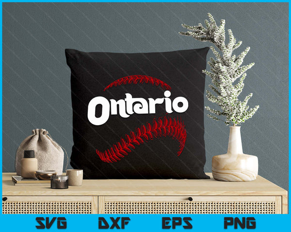 Ontario  Baseball Lovers Vintage Baseball Lovers Fans SVG PNG Digital Printable Files