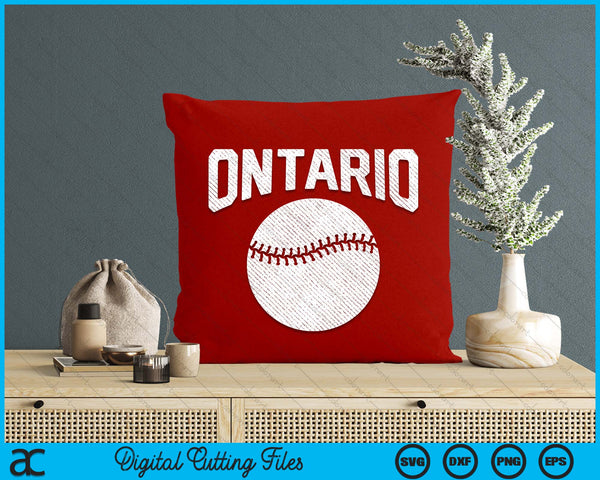 Ontario City California Baseball Skyline Vintage Souvenir SVG PNG Digital Printable Files