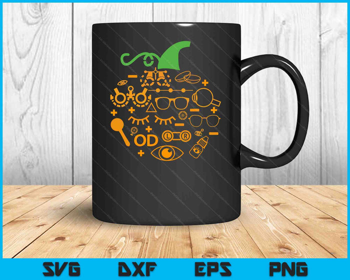 Optometrist Optician Pumpkin Halloween Optometry Glasses SVG PNG Digital Cutting Files Optometrist Optician Pumpkin Halloween Optometry Glasses SVG PNG Digital Cutting Files