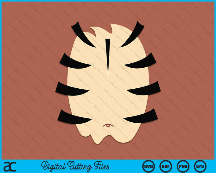 Fiesta de disfraces de Halloween de tigre rayado naranja SVG PNG cortando archivos imprimibles Fiesta de disfraces de Halloween de tigre rayado naranja SVG PNG cortando archivos imprimibles