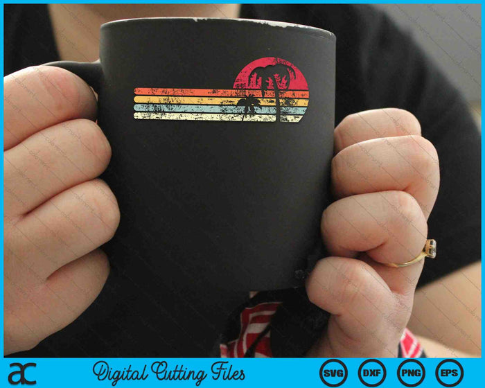 Palm Tree Retro Style Tropical Beach SVG PNG Digital Cutting Files Palm Tree Retro Style Tropical Beach SVG PNG Digital Cutting Files