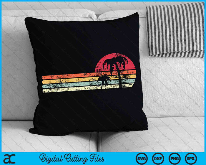 Palm Tree Retro Style Tropical Beach SVG PNG Digital Cutting Files Palm Tree Retro Style Tropical Beach SVG PNG Digital Cutting Files