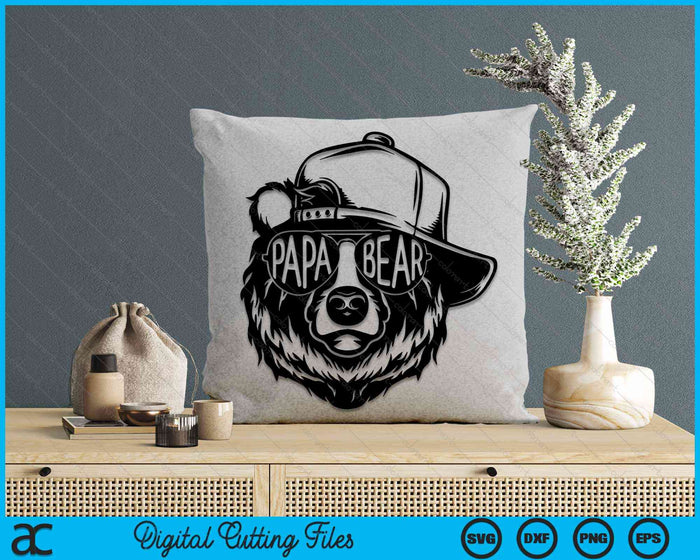 Papa Bear with Sunglasses Daddy Papa Bear SVG PNG Digital Cutting Files Papa Bear with Sunglasses Daddy Papa Bear SVG PNG Digital Cutting Files