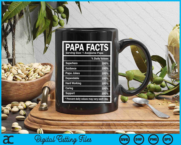 Papa Facts Father's Day SVG PNG Digital Cutting Files Papa Facts Father's Day SVG PNG Digital Cutting Files