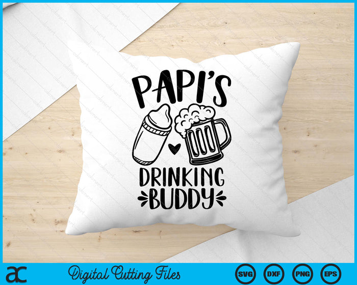 Papi's Drinking Buddy Father's Day SVG PNG Digital Cutting Files Papi's Drinking Buddy Father's Day SVG PNG Digital Cutting Files