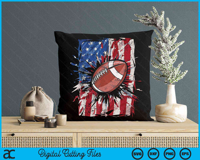 Patriotic American Football 4th Of July USA American Flag SVG PNG Digital Printable Files Patriotic American Football 4th Of July USA American Flag SVG PNG Digital Printable Files