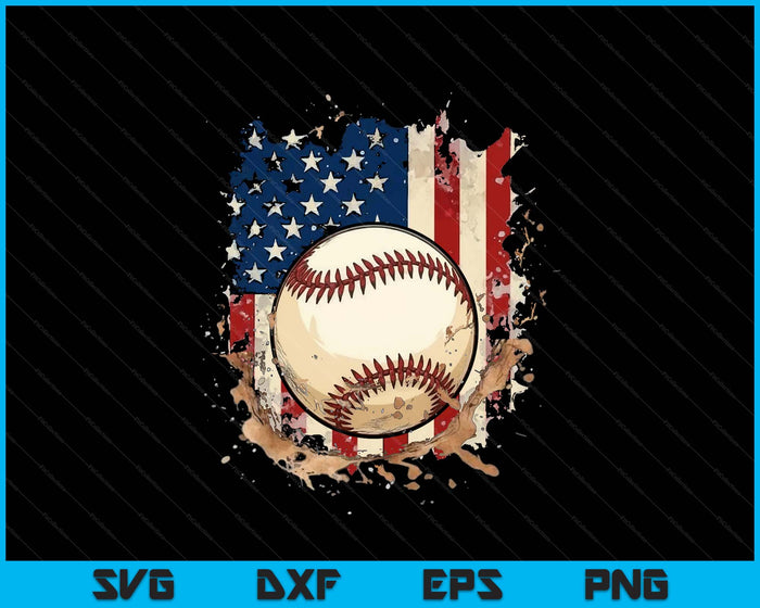 Patriotic Baseball 4th Of July Men USA American Flag SVG PNG Digital Printable Files Patriotic Baseball 4th Of July Men USA American Flag SVG PNG Digital Printable Files
